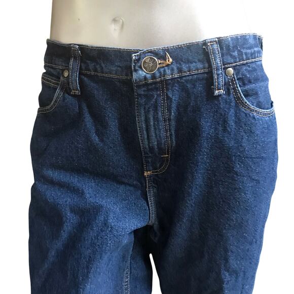 Cabela's Flannel Lined  Purple Plaid Jeans Women’s Size 12 R - Picture 4 of 7